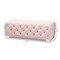 Baxton Studio Avara Pink Velvet Upholstered Gold Finished Tufted Bench Ottoman 154-9368 - alternate 4